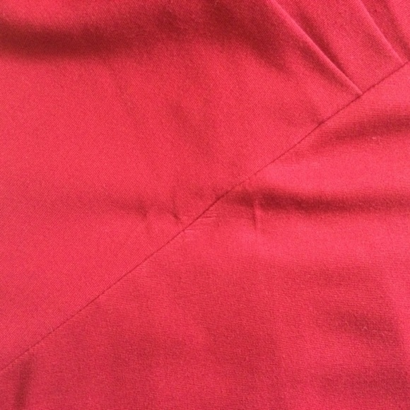 Lafayette 148 Red Pleated Crossover Bodice Dress 8 - Picture 13 of 13